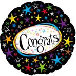 &ldquo;Congrats&rdquo; Foil Balloons, 18"