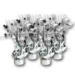 Silver Balloon Weights/Centerpieces, 12"