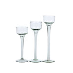 Long-Stem Glass Tealight Candleholders